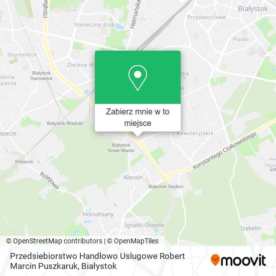 Mapa Przedsiebiorstwo Handlowo Uslugowe Robert Marcin Puszkaruk