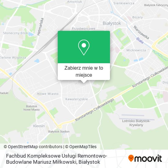 Mapa Fachbud Kompleksowe Usługi Remontowo-Budowlane Mariusz Miłkowski