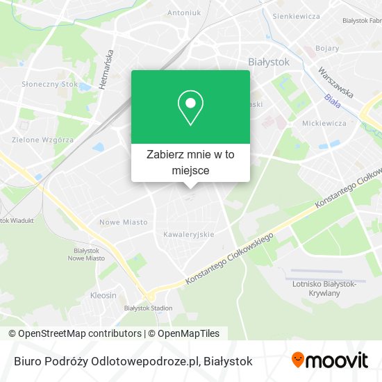 Mapa Biuro Podróży Odlotowepodroze.pl