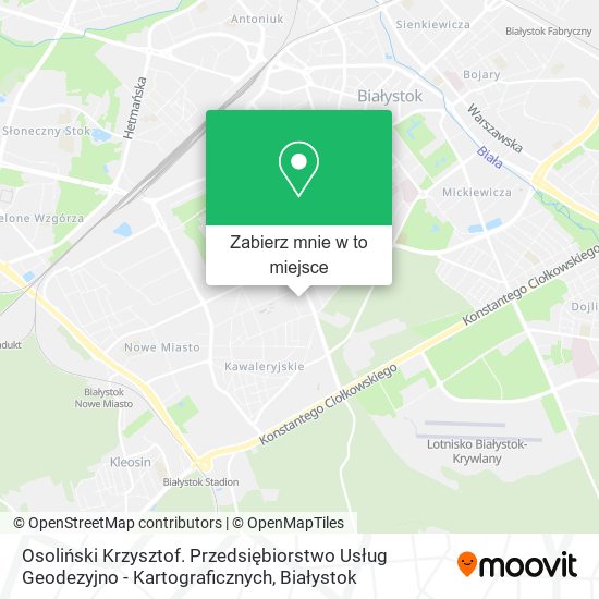 Mapa Osoliński Krzysztof. Przedsiębiorstwo Usług Geodezyjno - Kartograficznych