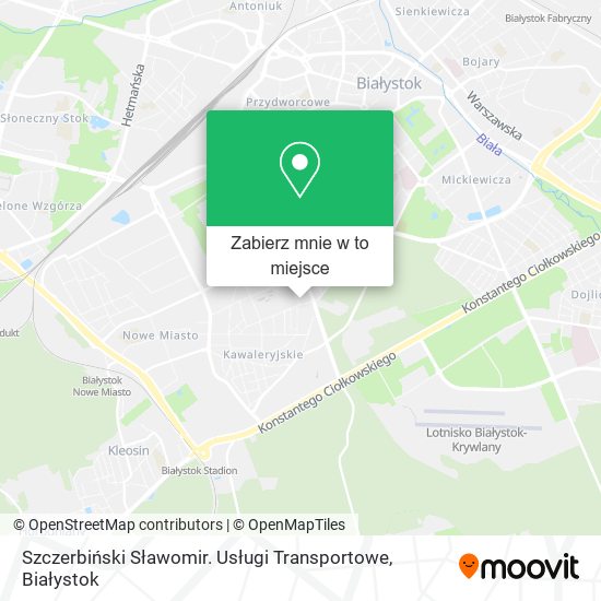 Mapa Szczerbiński Sławomir. Usługi Transportowe