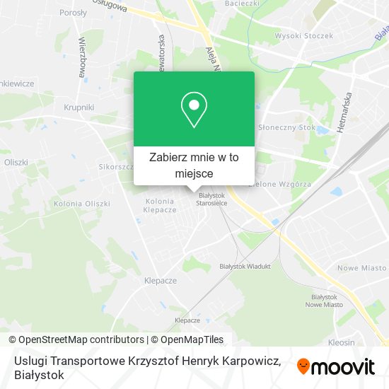 Mapa Uslugi Transportowe Krzysztof Henryk Karpowicz