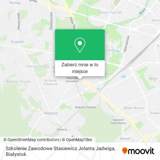 Mapa Szkolenie Zawodowe Stasiewicz Jolanta Jadwiga