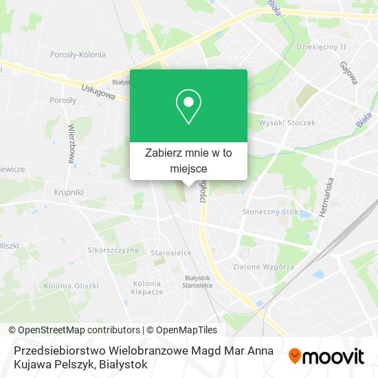Mapa Przedsiebiorstwo Wielobranzowe Magd Mar Anna Kujawa Pelszyk