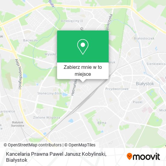 Mapa Kancelaria Prawna Pawel Janusz Kobylinski