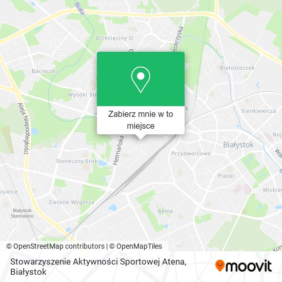 Mapa Stowarzyszenie Aktywności Sportowej Atena
