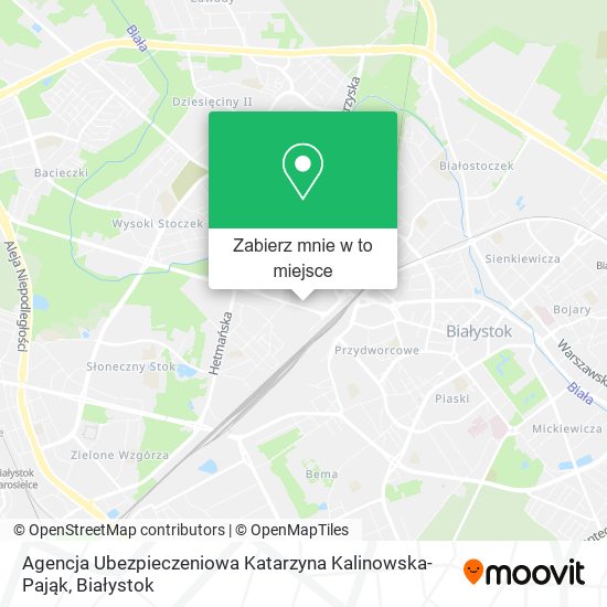 Mapa Agencja Ubezpieczeniowa Katarzyna Kalinowska-Pająk