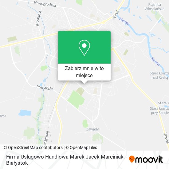 Mapa Firma Uslugowo Handlowa Marek Jacek Marciniak