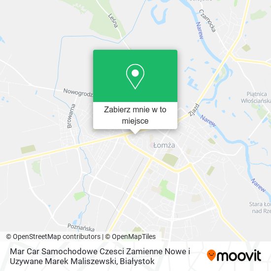 Mapa Mar Car Samochodowe Czesci Zamienne Nowe i Uzywane Marek Maliszewski
