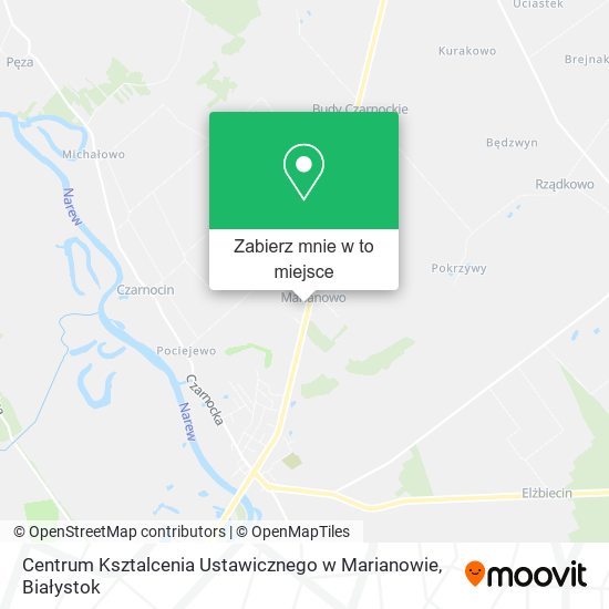Mapa Centrum Ksztalcenia Ustawicznego w Marianowie