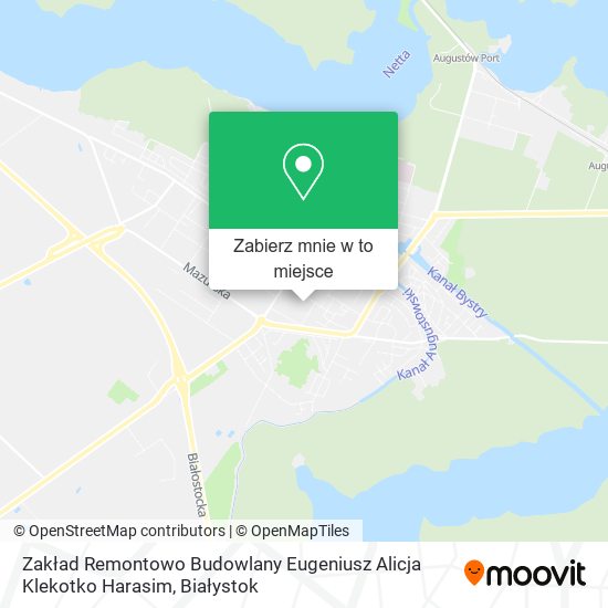 Mapa Zakład Remontowo Budowlany Eugeniusz Alicja Klekotko Harasim