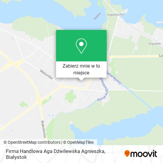 Mapa Firma Handlowa Aga Dźwilewska Agnieszka