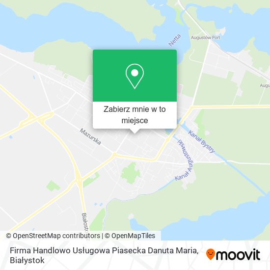 Mapa Firma Handlowo Usługowa Piasecka Danuta Maria