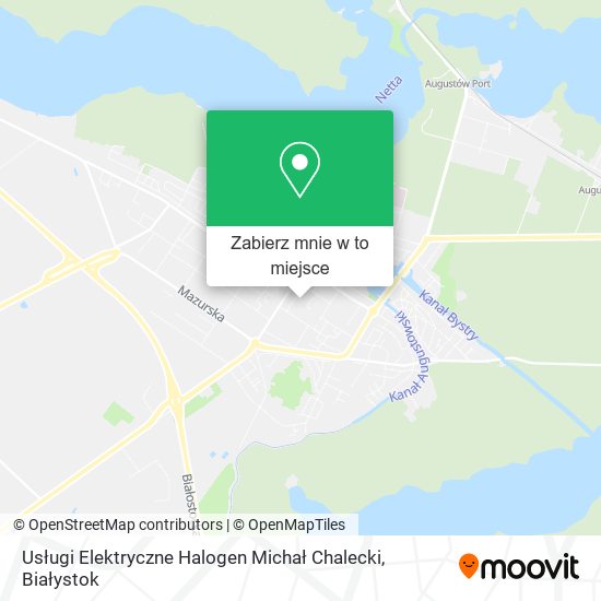 Mapa Usługi Elektryczne Halogen Michał Chalecki