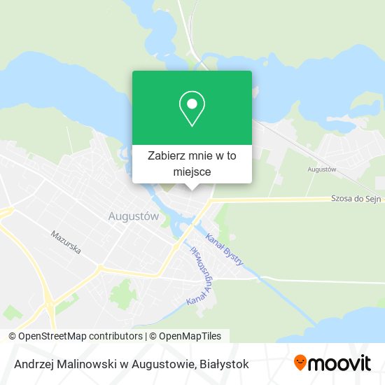 Mapa Andrzej Malinowski w Augustowie