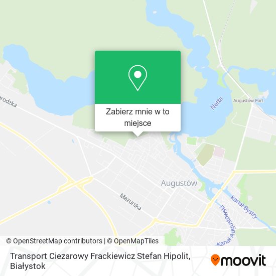 Mapa Transport Ciezarowy Frackiewicz Stefan Hipolit