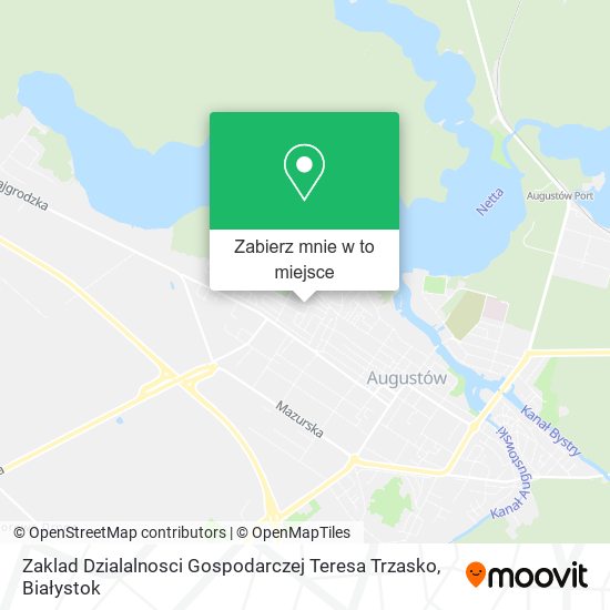 Mapa Zaklad Dzialalnosci Gospodarczej Teresa Trzasko