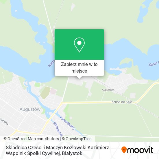 Mapa Skladnica Czesci i Maszyn Kozlowski Kazimierz Wspolnik Spolki Cywilnej