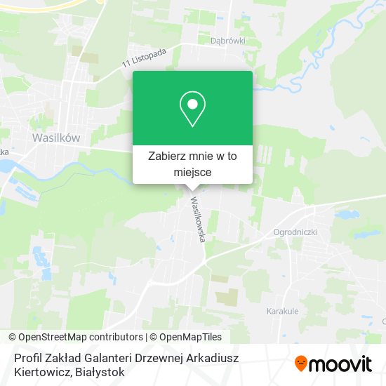 Mapa Profil Zakład Galanteri Drzewnej Arkadiusz Kiertowicz