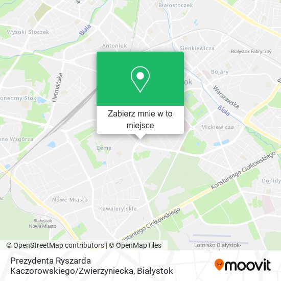 Mapa Prezydenta Ryszarda Kaczorowskiego / Zwierzyniecka