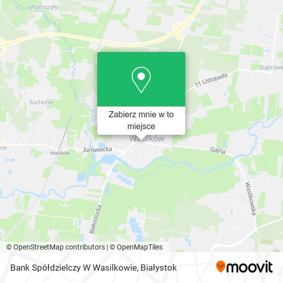Mapa Bank Spółdzielczy W Wasilkowie