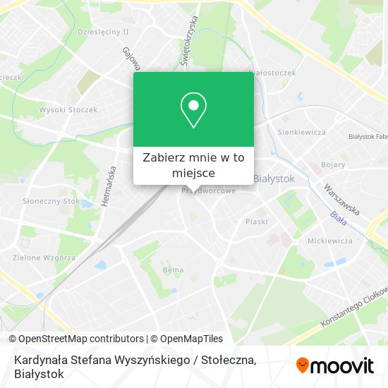 Mapa Kardynała Stefana Wyszyńskiego / Stołeczna