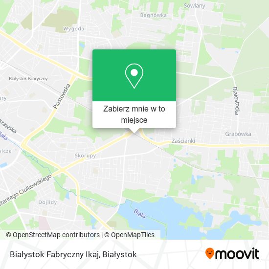 Mapa Białystok Fabryczny Ikaj