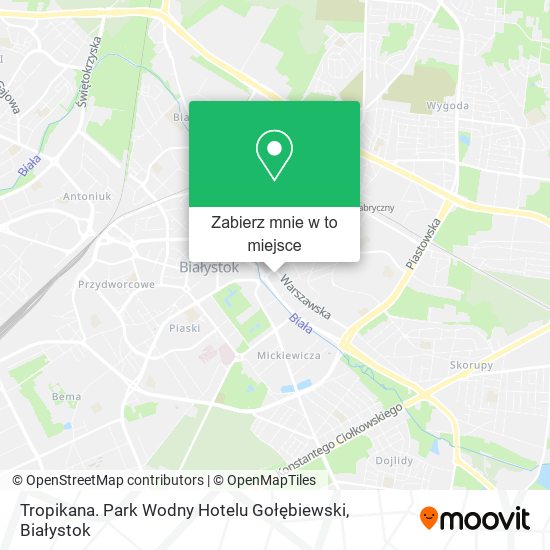 Mapa Tropikana. Park Wodny Hotelu Gołębiewski