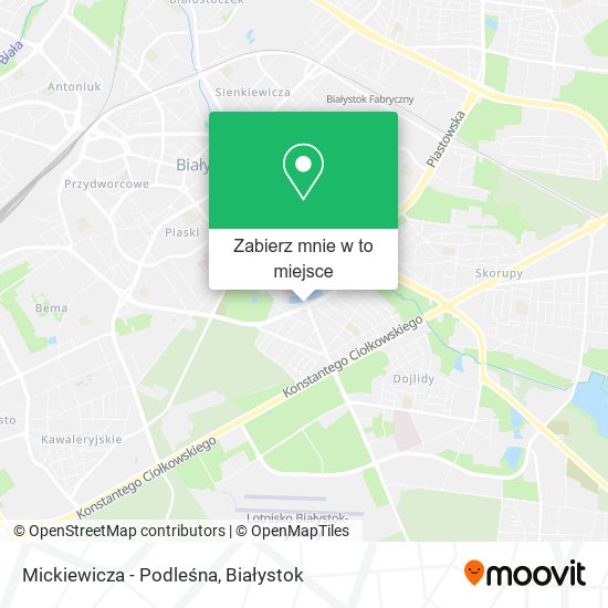 Mapa Mickiewicza - Podleśna