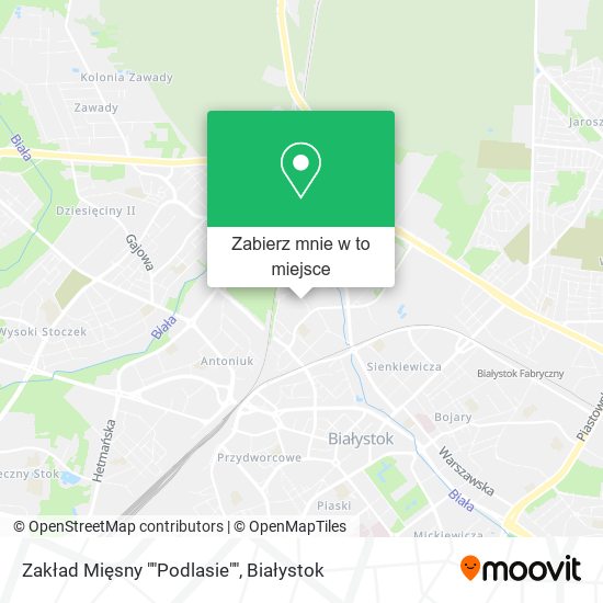 Mapa Zakład Mięsny ""Podlasie""