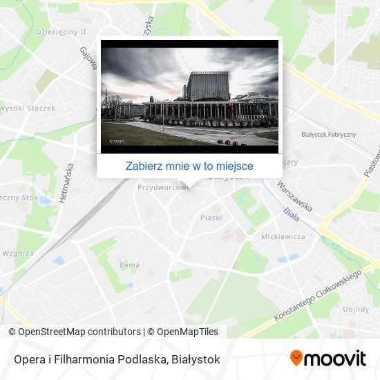 Mapa Opera i Filharmonia Podlaska