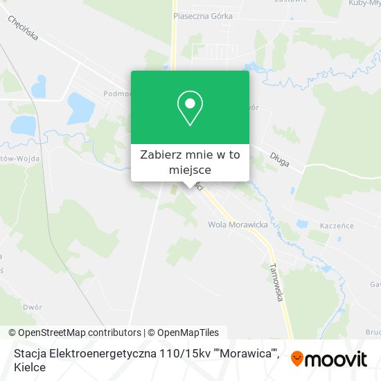 Mapa Stacja Elektroenergetyczna 110 / 15kv ""Morawica""