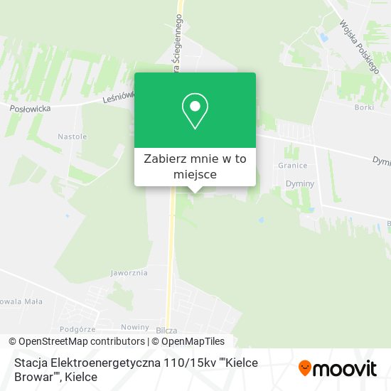 Mapa Stacja Elektroenergetyczna 110 / 15kv ""Kielce Browar""