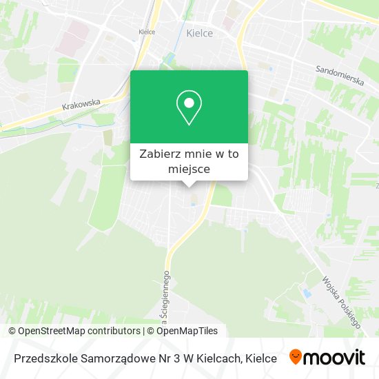 Mapa Przedszkole Samorządowe Nr 3 W Kielcach