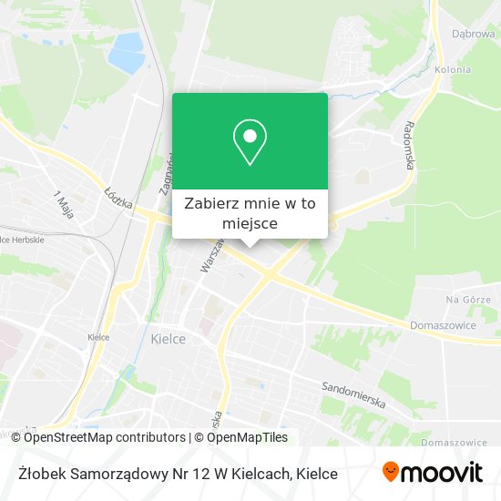 Mapa Żłobek Samorządowy Nr 12 W Kielcach