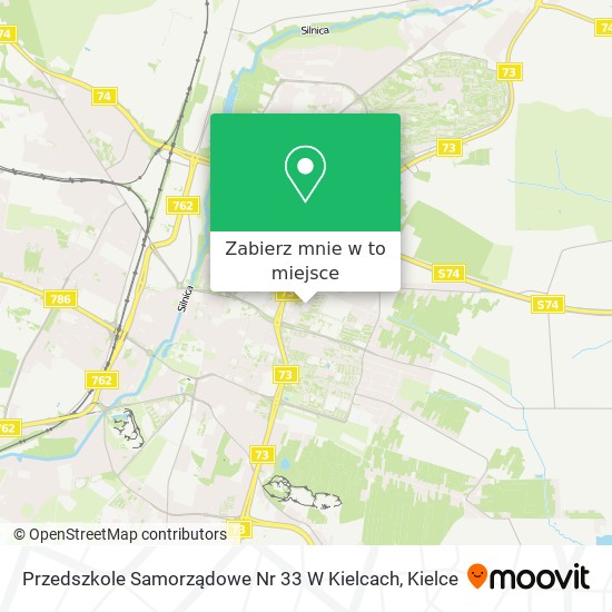 Mapa Przedszkole Samorządowe Nr 33 W Kielcach