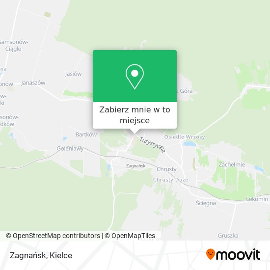 Mapa Zagnańsk