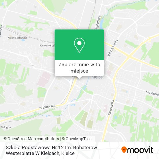 Mapa Szkoła Podstawowa Nr 12 Im. Bohaterów Westerplatte W Kielcach