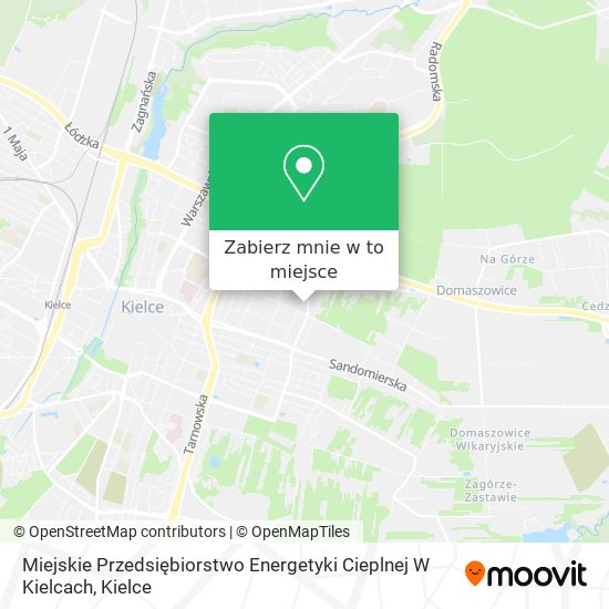 Mapa Miejskie Przedsiębiorstwo Energetyki Cieplnej W Kielcach