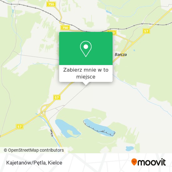 Mapa Kajetanów/Pętla