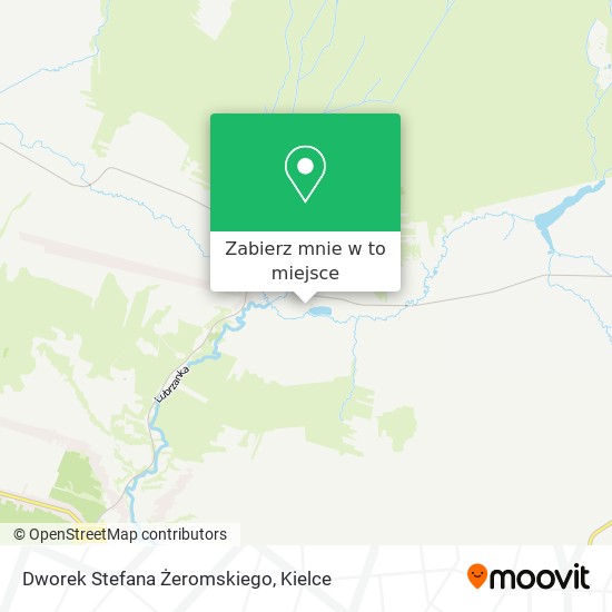 Mapa Dworek Stefana Żeromskiego