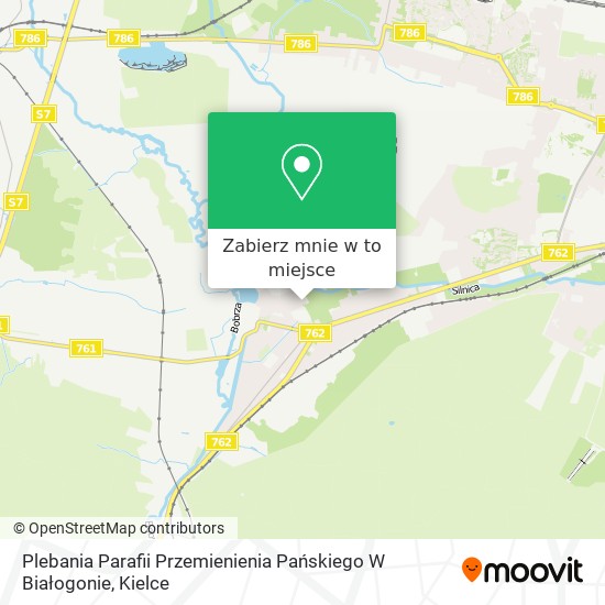 Mapa Plebania Parafii Przemienienia Pańskiego W Białogonie
