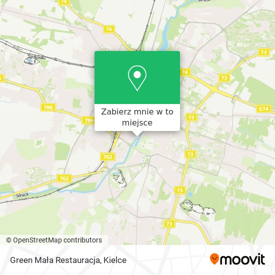 Mapa Green Mała Restauracja