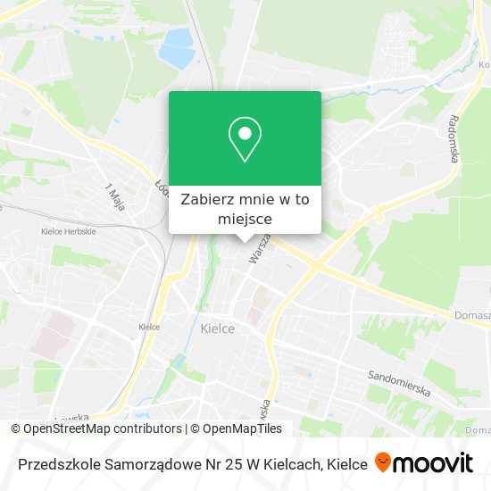 Mapa Przedszkole Samorządowe Nr 25 W Kielcach