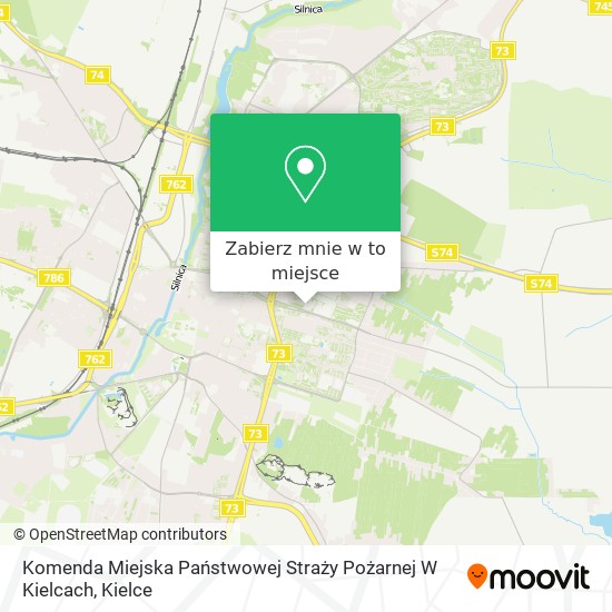 Mapa Komenda Miejska Państwowej Straży Pożarnej W Kielcach