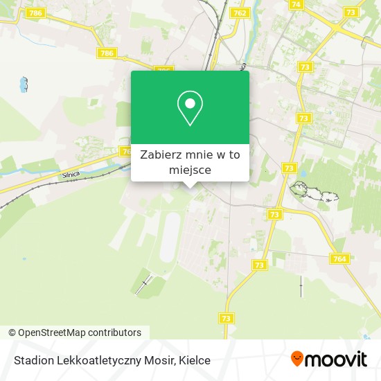 Mapa Stadion Lekkoatletyczny Mosir