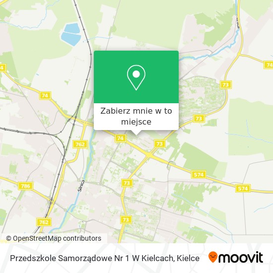Mapa Przedszkole Samorządowe Nr 1 W Kielcach