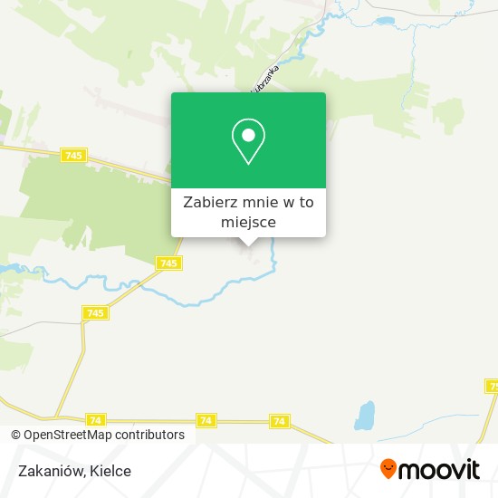 Mapa Zakaniów
