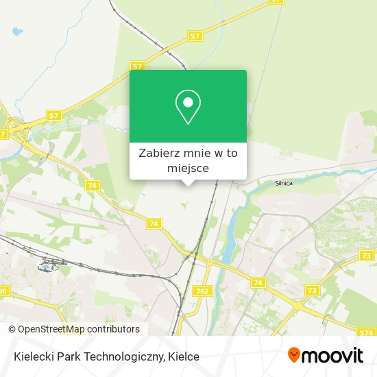 Mapa Kielecki Park Technologiczny