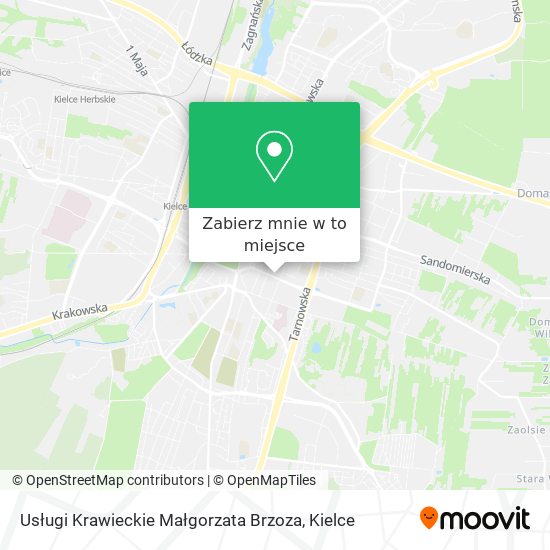 Mapa Usługi Krawieckie Małgorzata Brzoza
